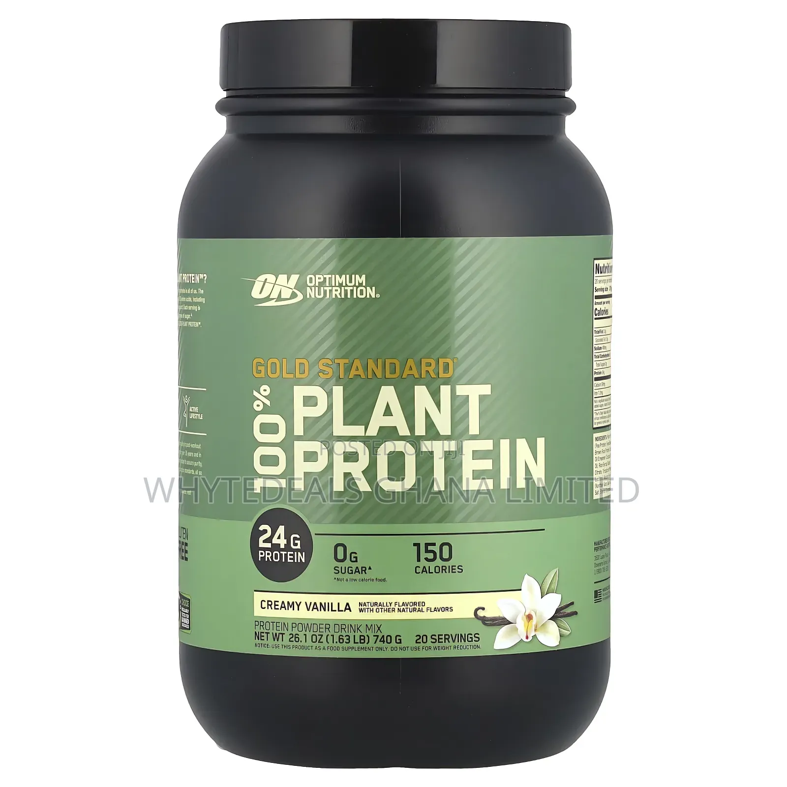 Gold Standard 100% Plant Protein| 0-sugar| 0-fat| 0-lactose| 0-gluten