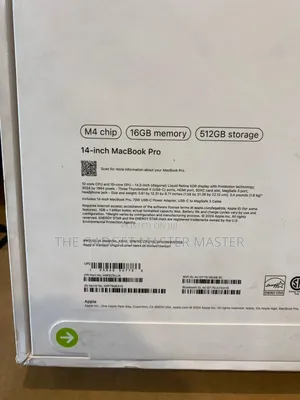 New Laptop Apple MacBook Pro 2024 M4 14-Inch 16GB Apple M4 SSD 512GB