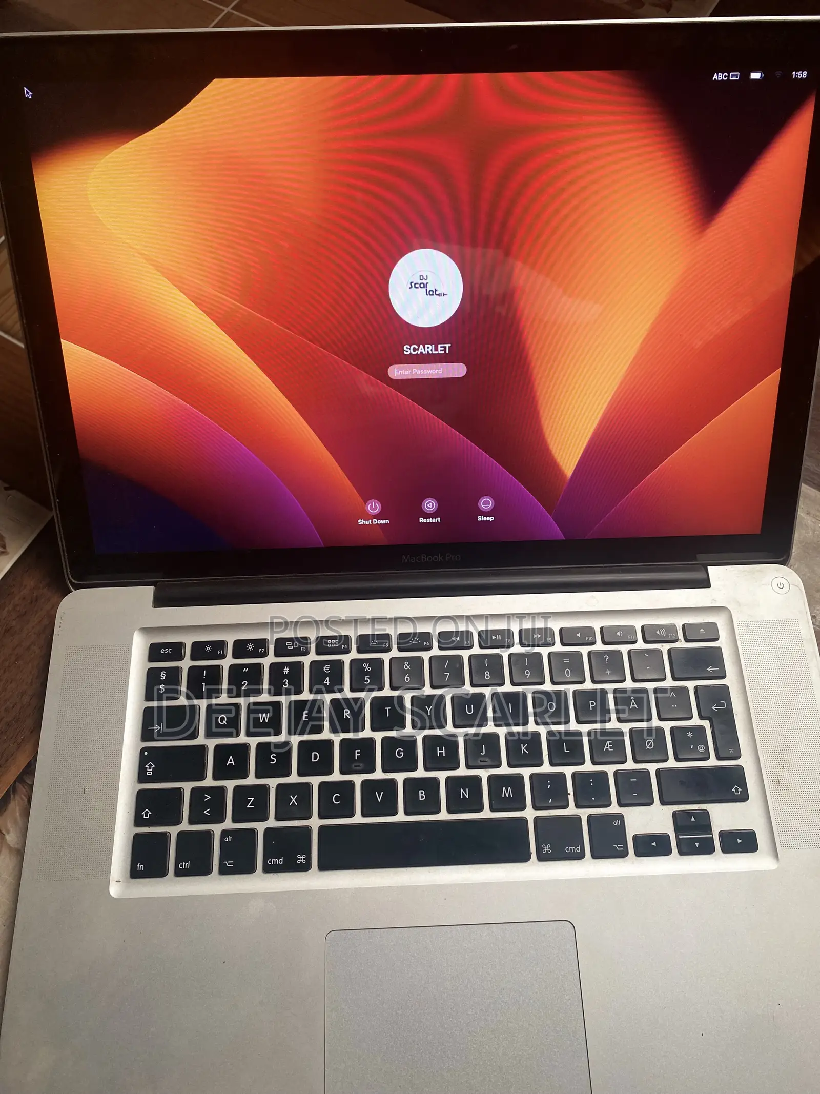 Laptop Apple MacBook 2012 16GB Intel Core i7 SSD 256GB