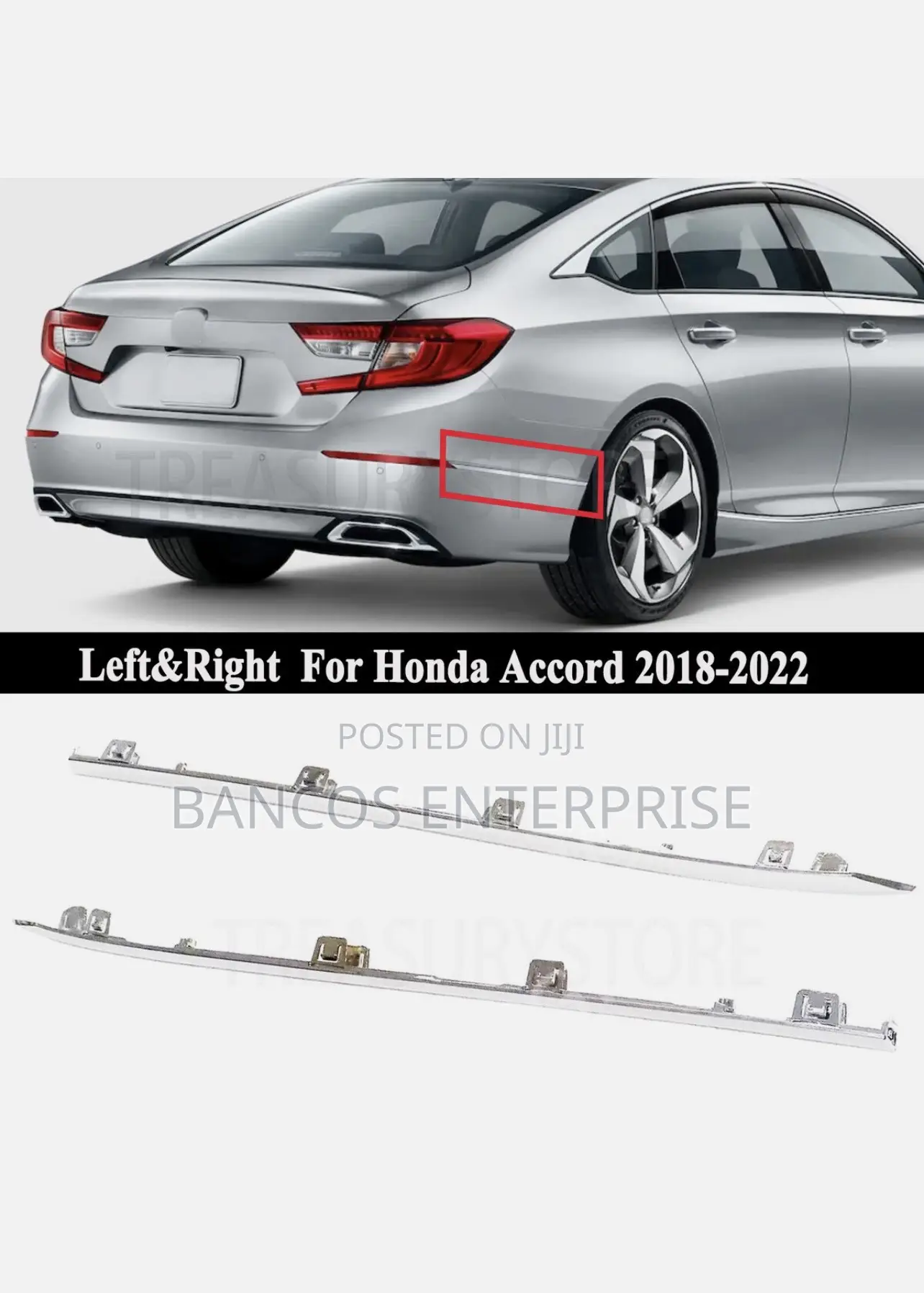 Honda Accord Real Bumper Moulding Trim 2018-2022