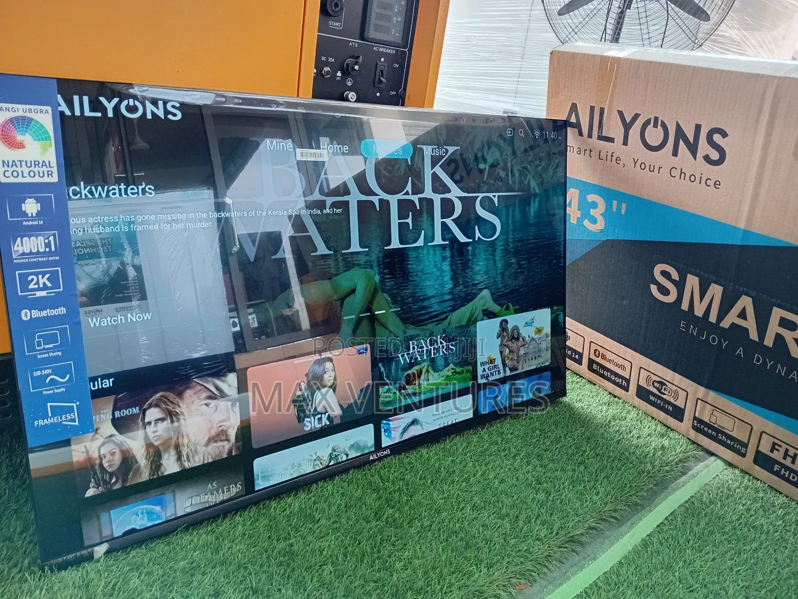Ailyons 43 Smart Tv Bluetooth Icast Frameless 43 Android