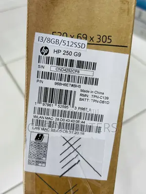 New Laptop HP 250 G8 8GB Intel Core I3 SSD 512GB