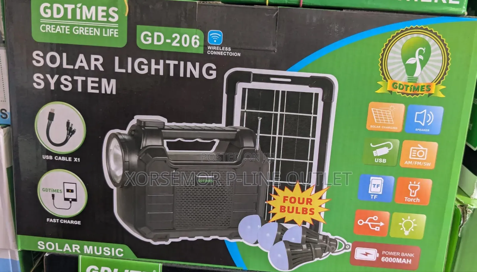 Gdtimes Solar Lighting System