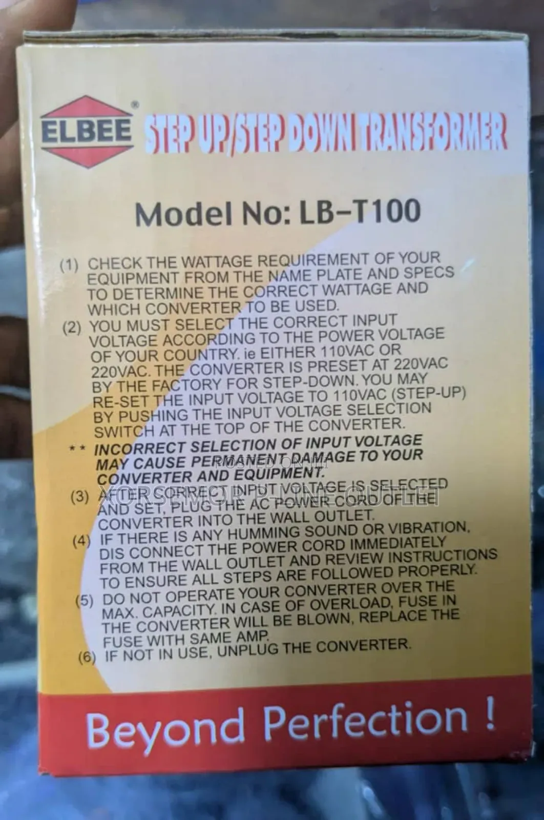 Elbee Step Down 100va Lb-T1000