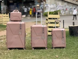 Rose Gold  Anticrake Luggage Bag   