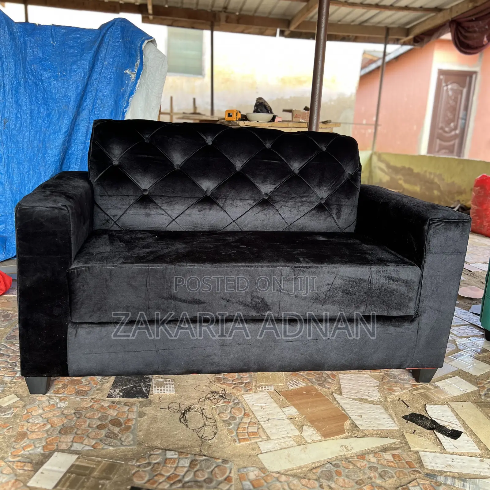 2in1 Furniture Sofa Black