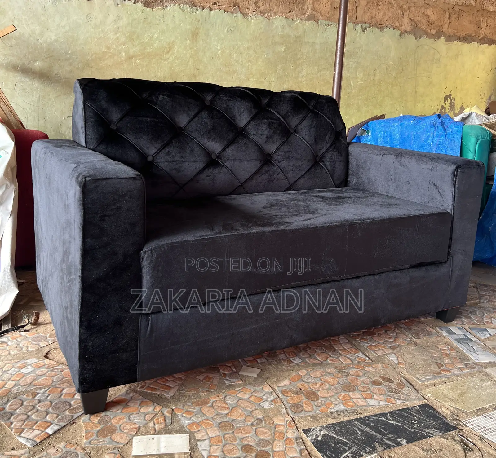 2in1 Furniture Sofa Black