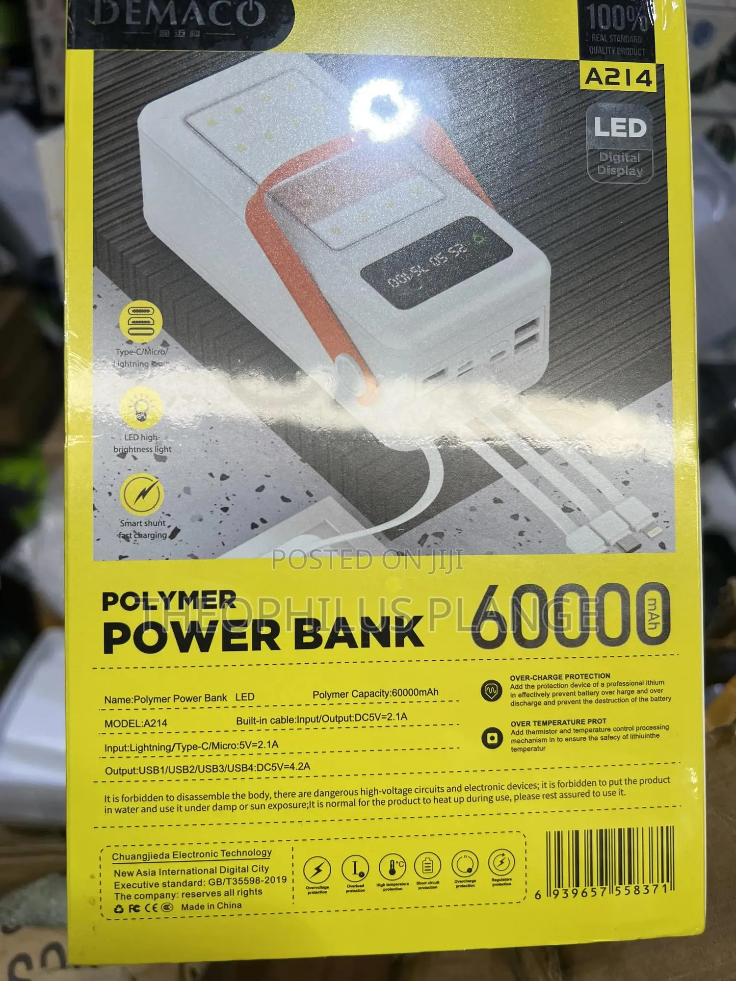 Demaco 60,000 MHZ Original Power Bank