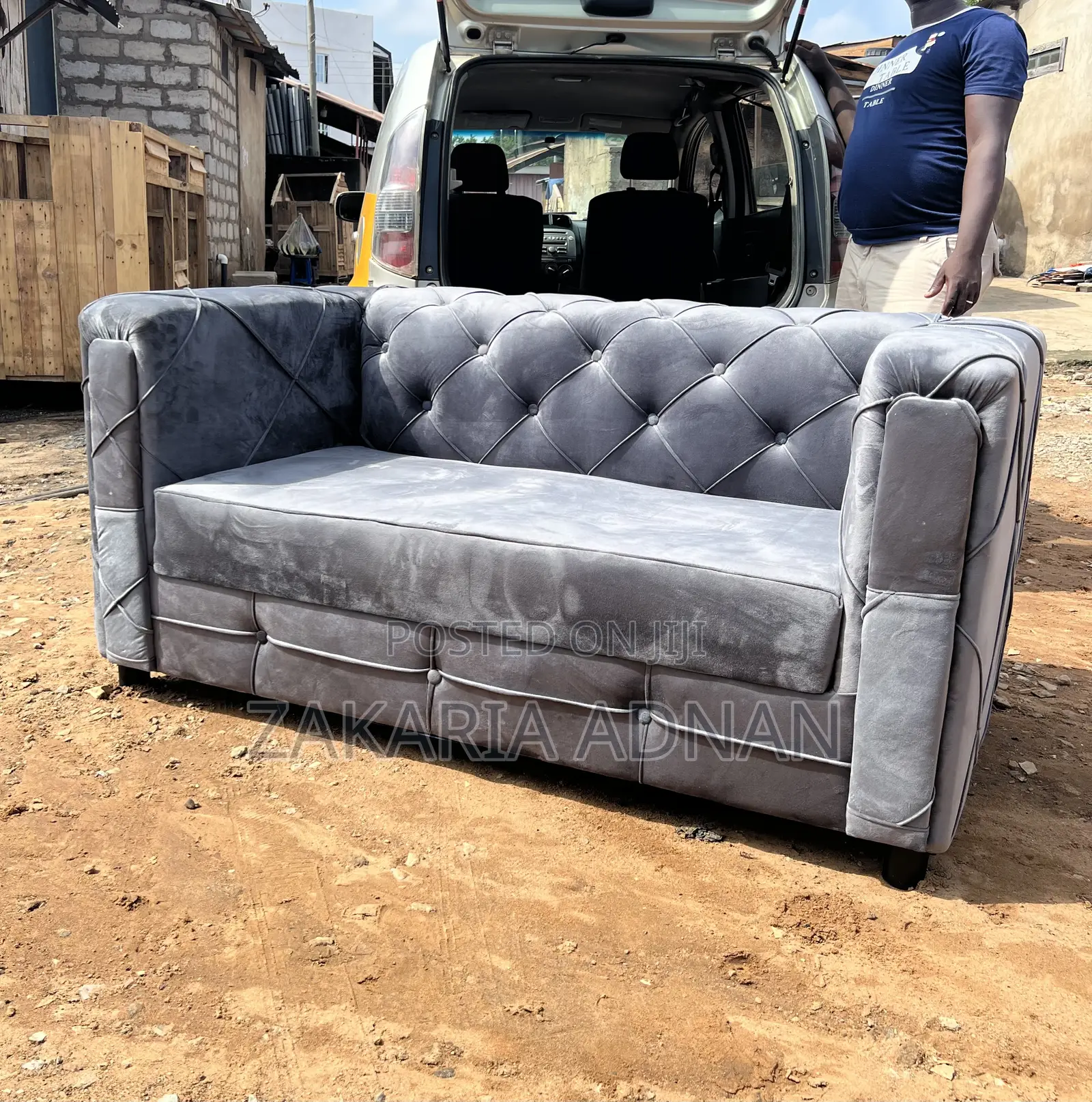Gray 2in1 Furniture Sofa