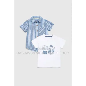 Boys Two Pack Shirt and T-Shirts