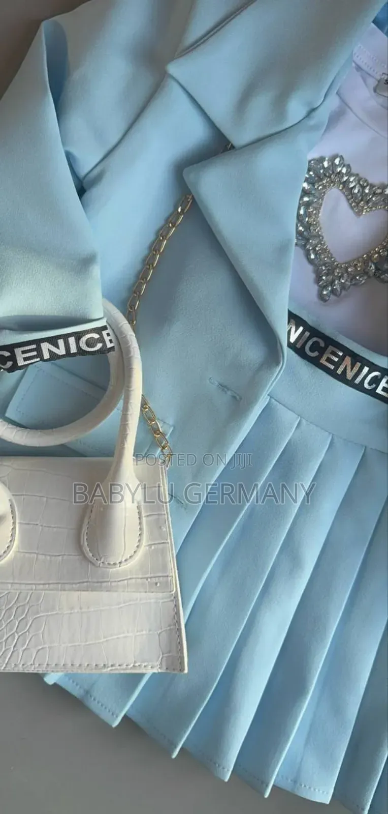 Sea Blue 5 Piece Suit Set