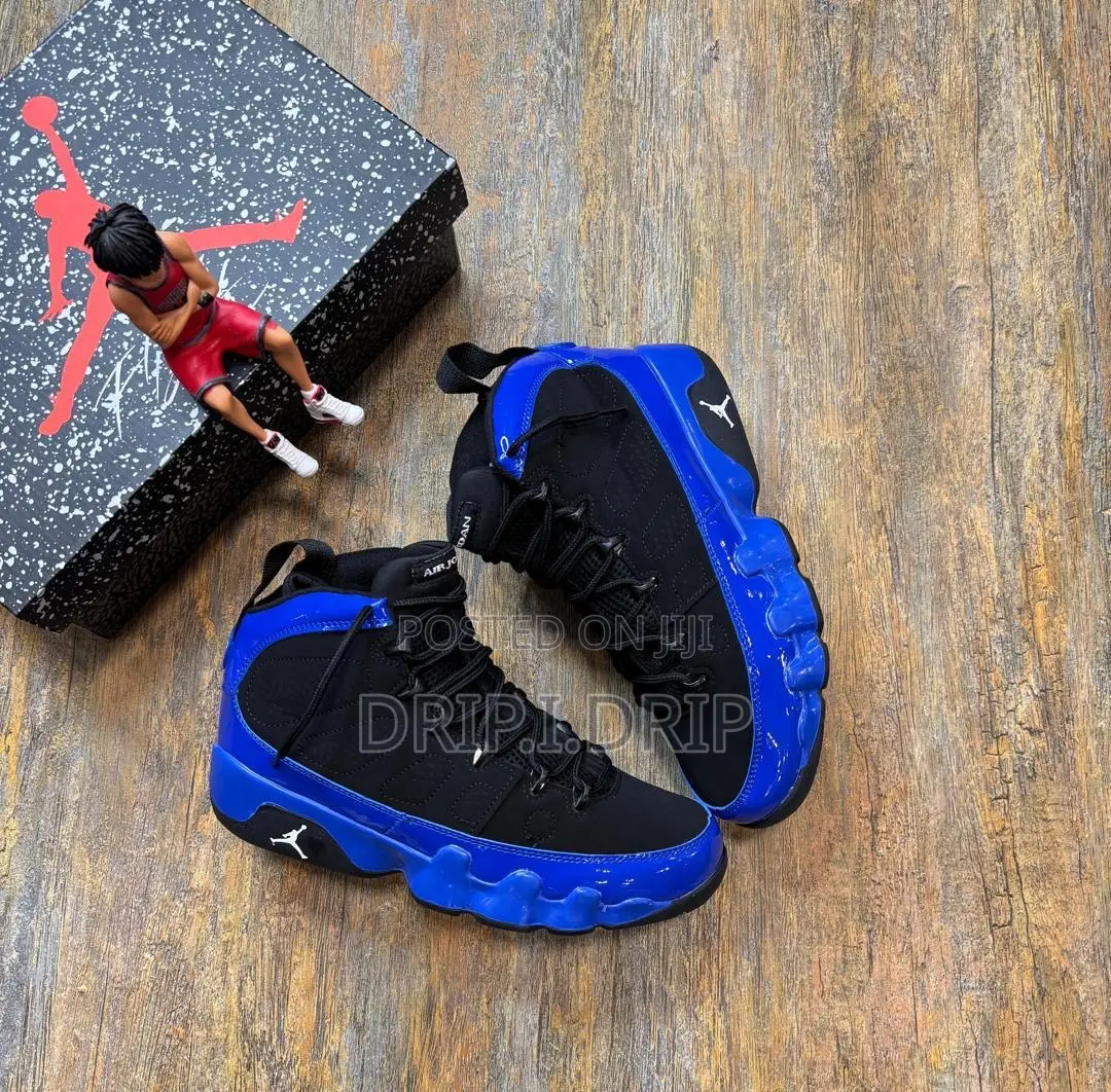 Jordan 9 Rethro Blue And Black . Comes In Box . Highly Authentic