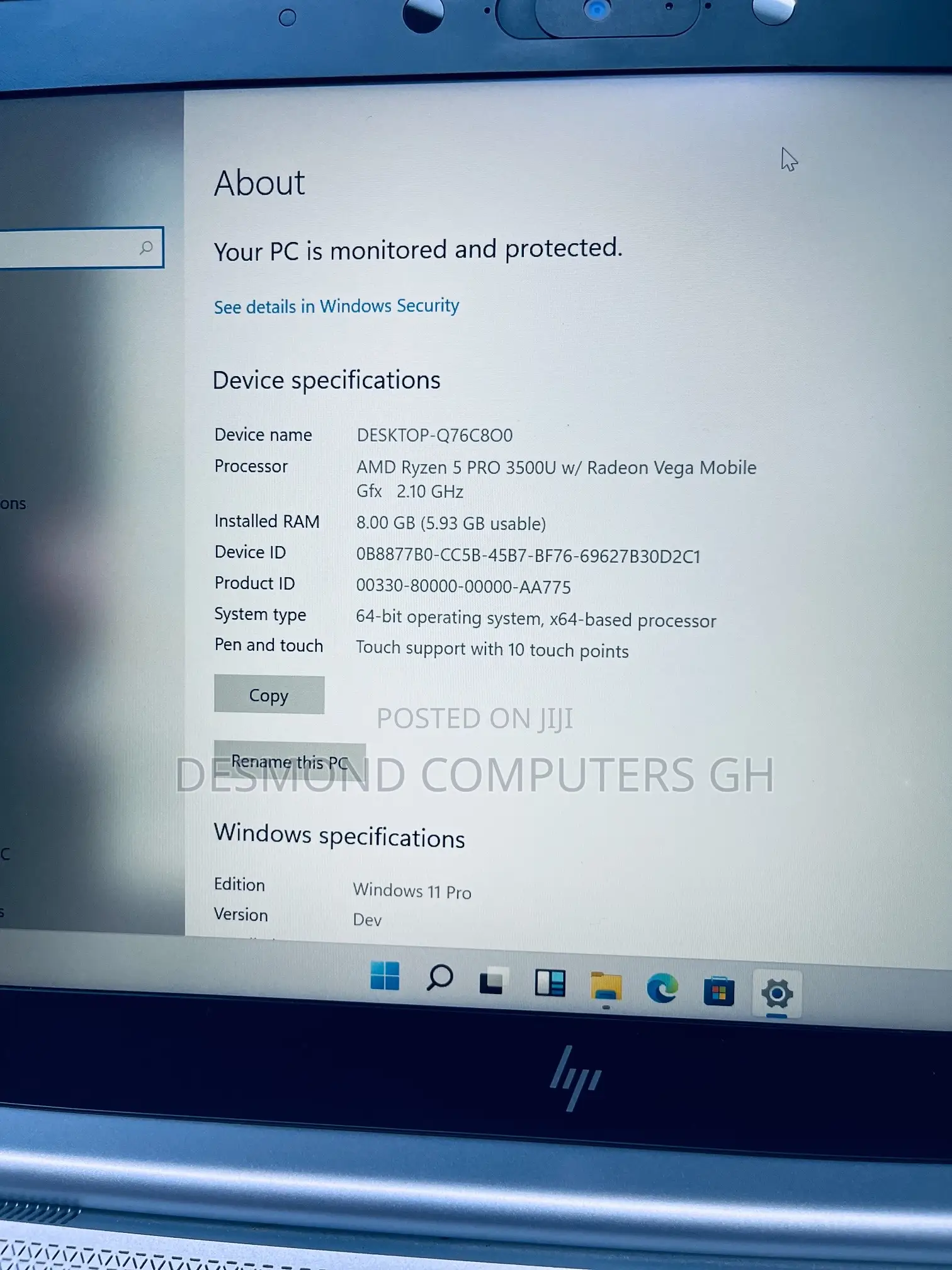 Laptop HP EliteBook 745 G6 8GB AMD Ryzen 5 SSD 256GB