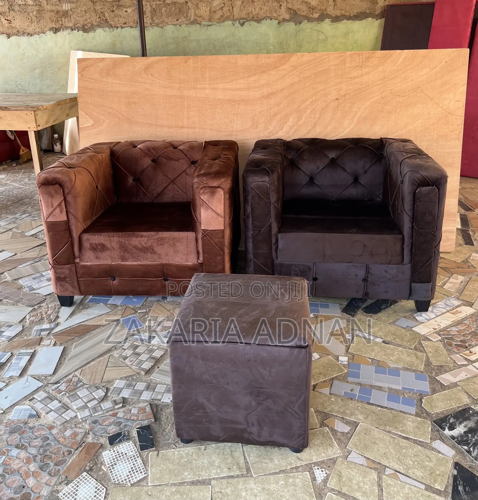 2 Single Sofas + Coffee Table