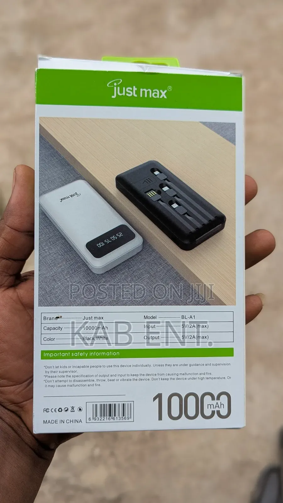 Powerbank 10000 Mah Capacity