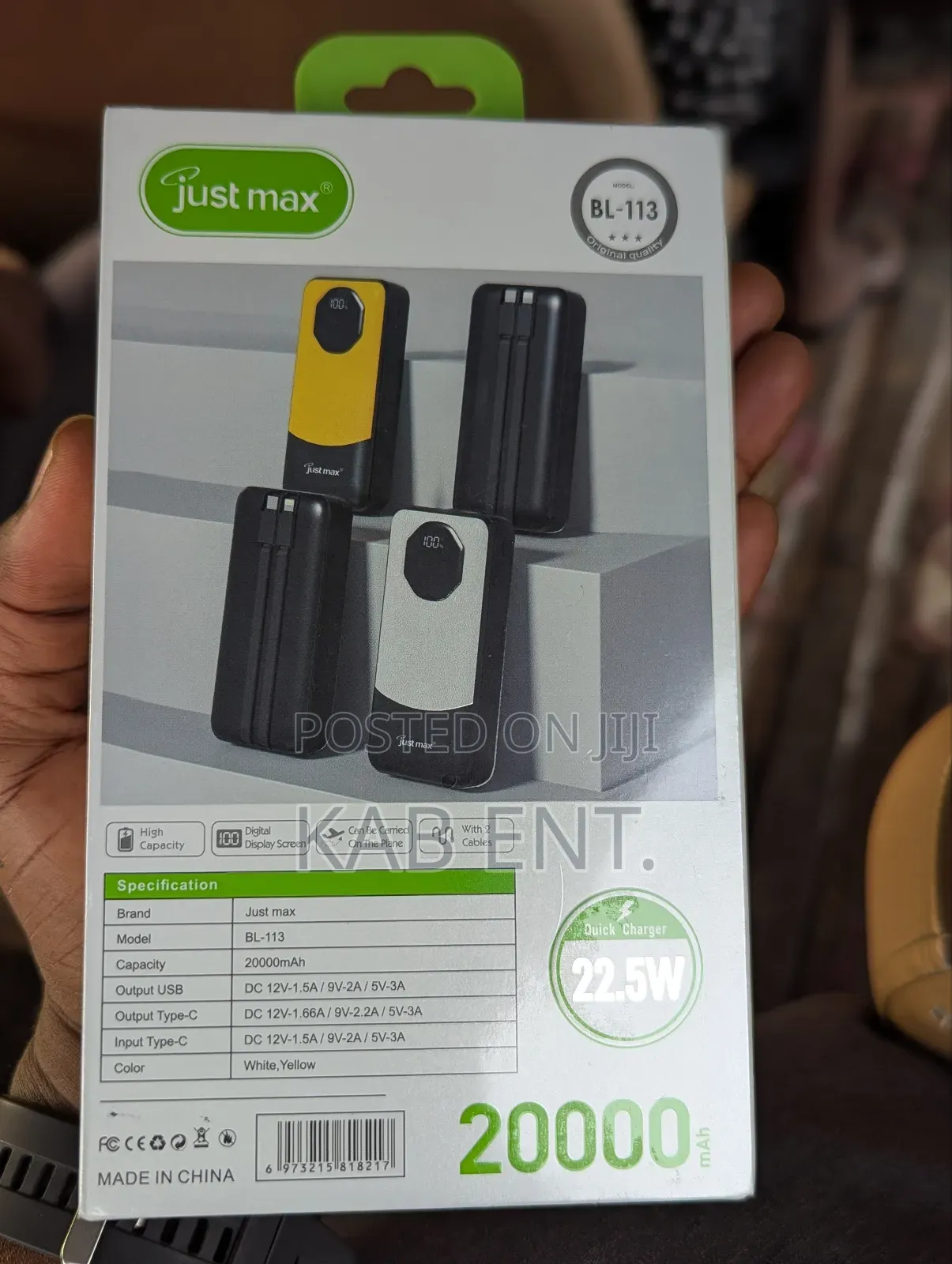 20000 Mah Capacity Powerbank