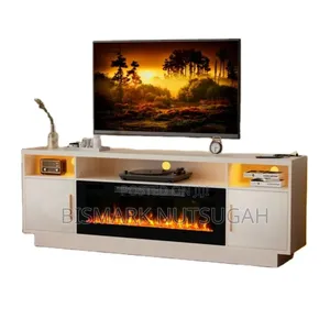Modern Tv Stand With Fireplace Lantern