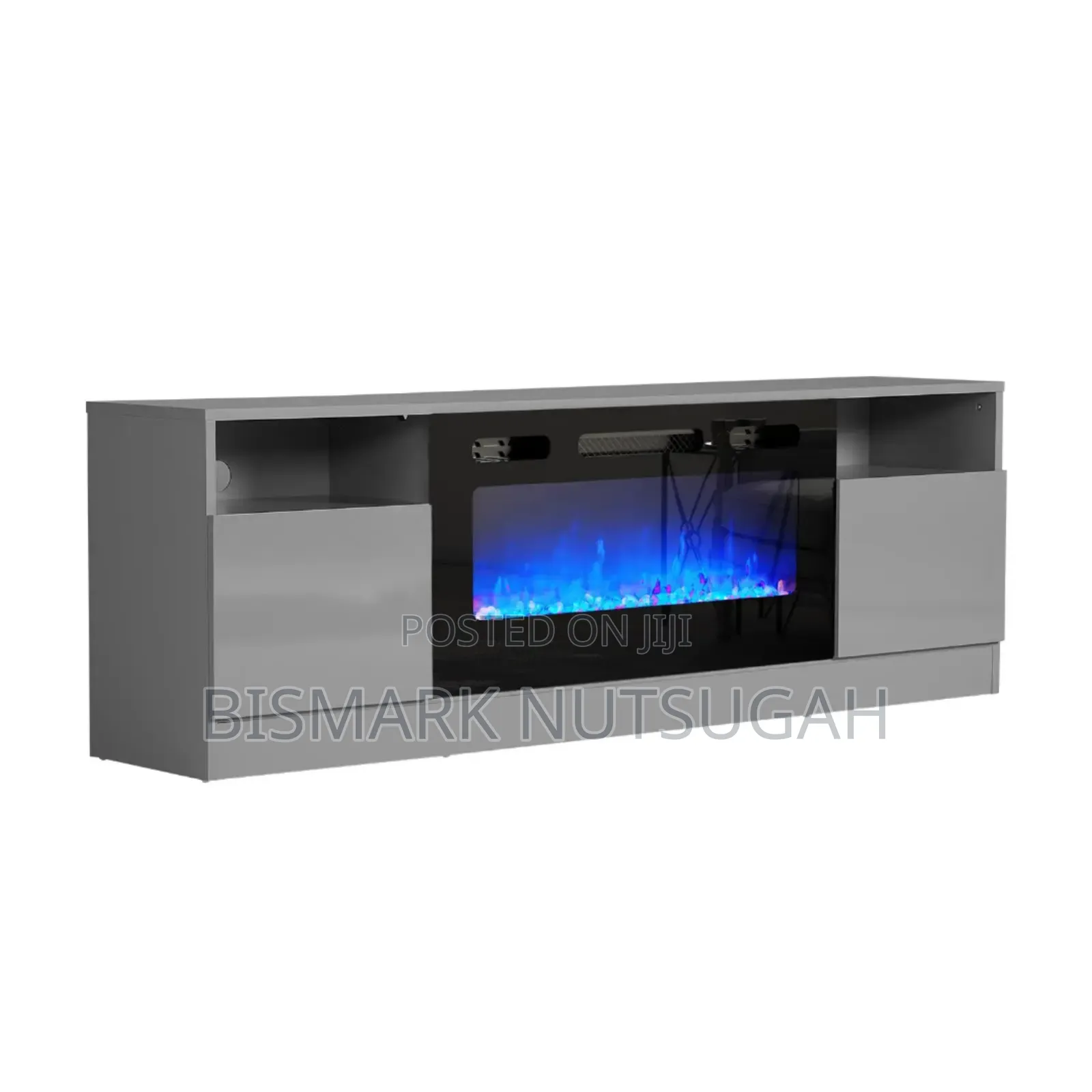 Modern Tv Stand With Fireplace Lantern