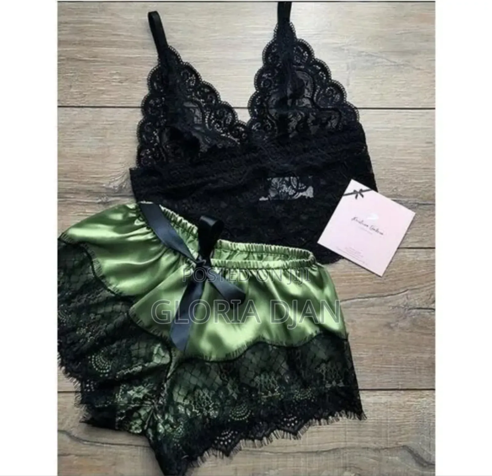 2 Pieces Sexy Satin Nightwear Wholesale