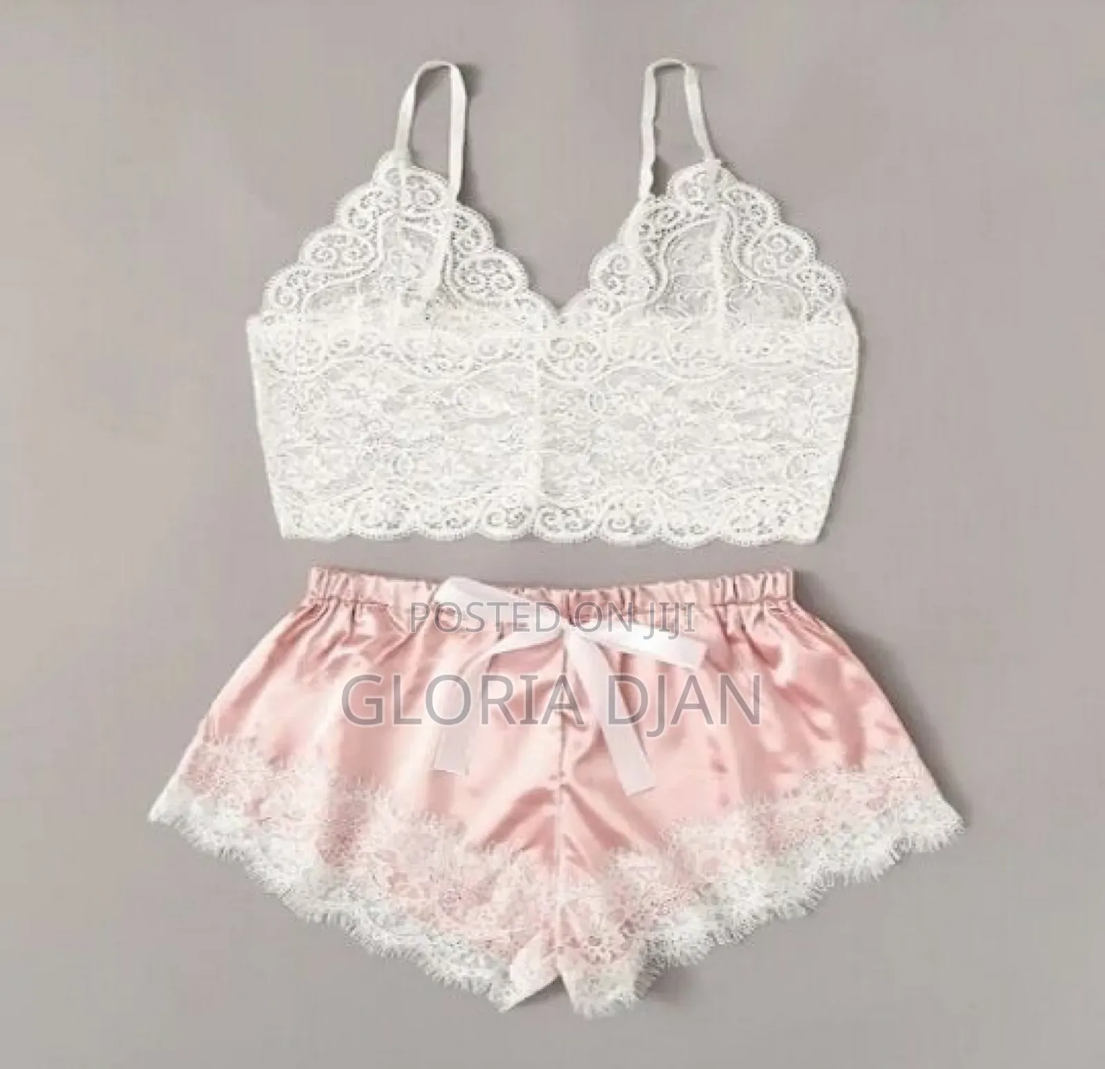 2 Pieces Sexy Satin Nightwear Wholesale