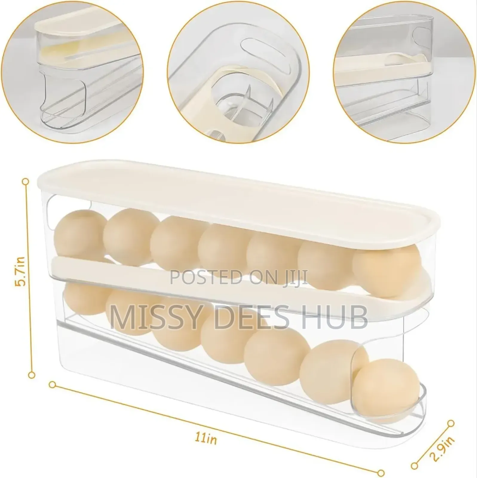 2 Layer Rolling Egg Dispenser/ Holder