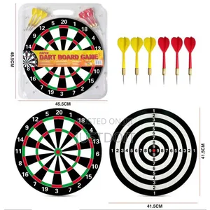 Classic Dart Board Set With 6 Darts