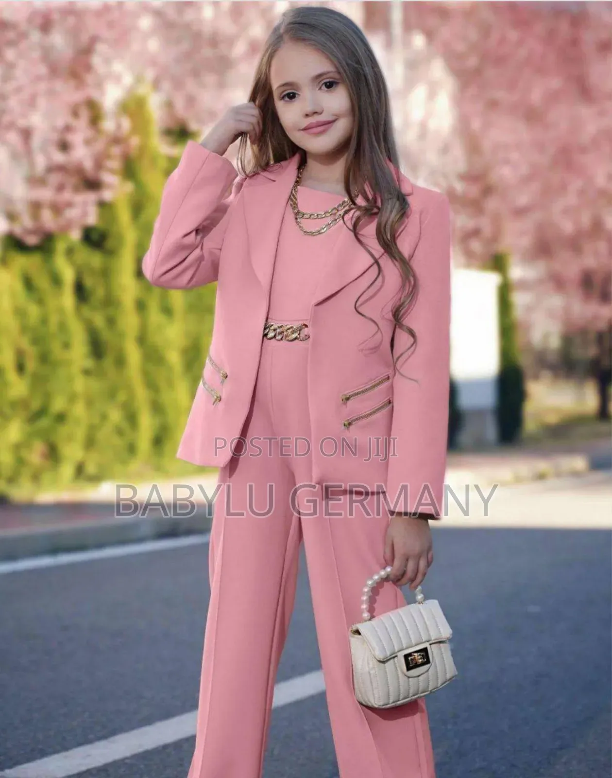 4 Piece Pink Suit or Jumpsuit