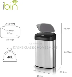 48liter Turbotronic Ibin Motion Sensor Bin