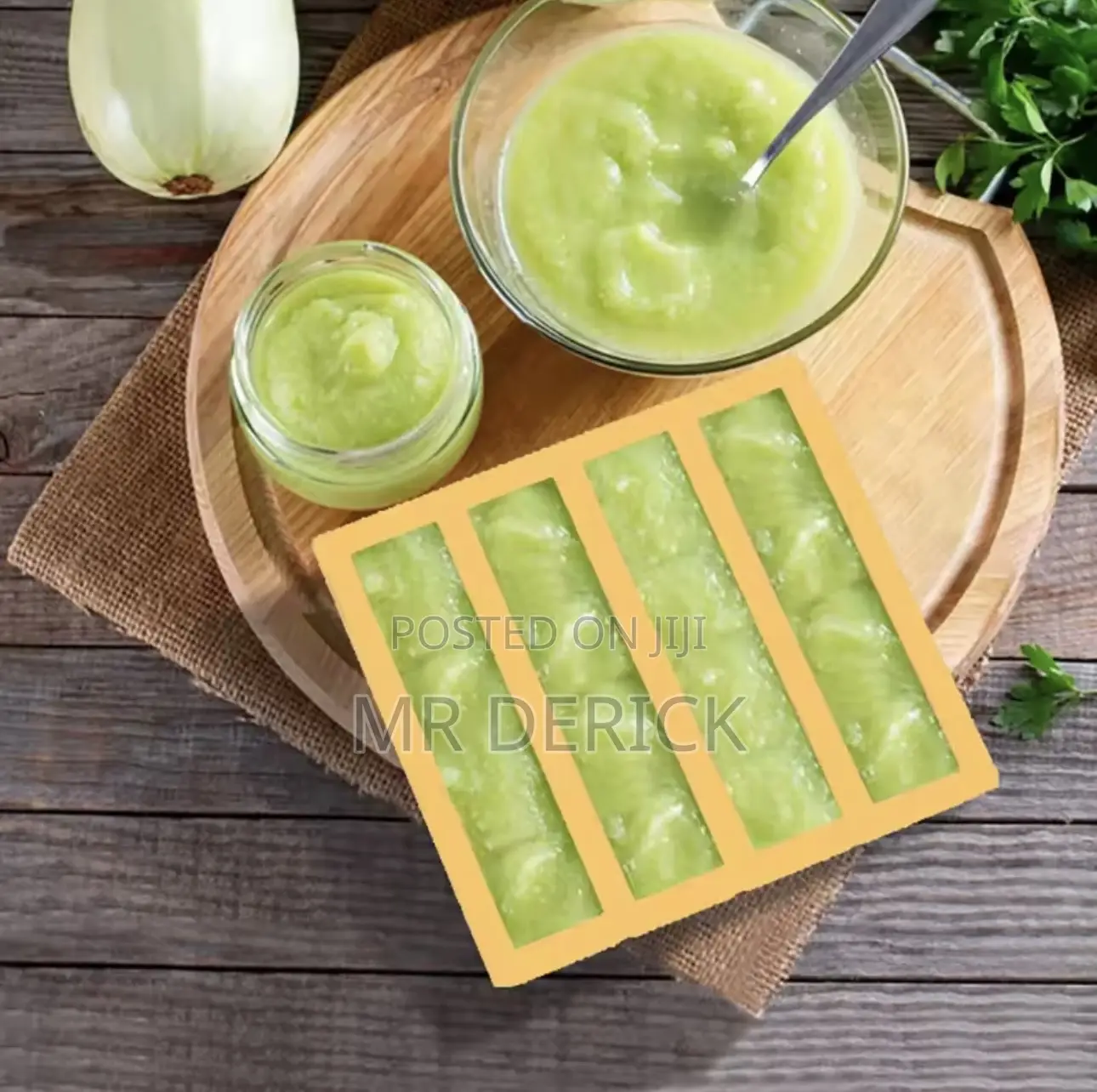 Silicone Mold Frozen Ice Cube Tray for 2 and 4cell Storage Container