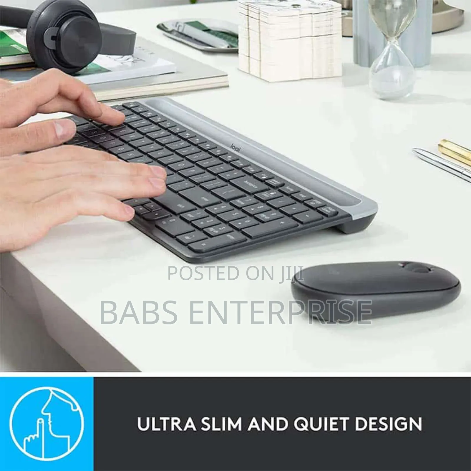 Logitech Mk470 Slim Wireless Combo-off White
