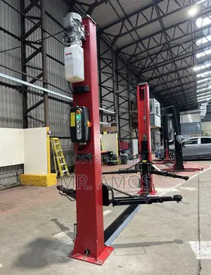 2 Posts Hydraulic Car Lift Jack With Floor Base Plate + Control Board