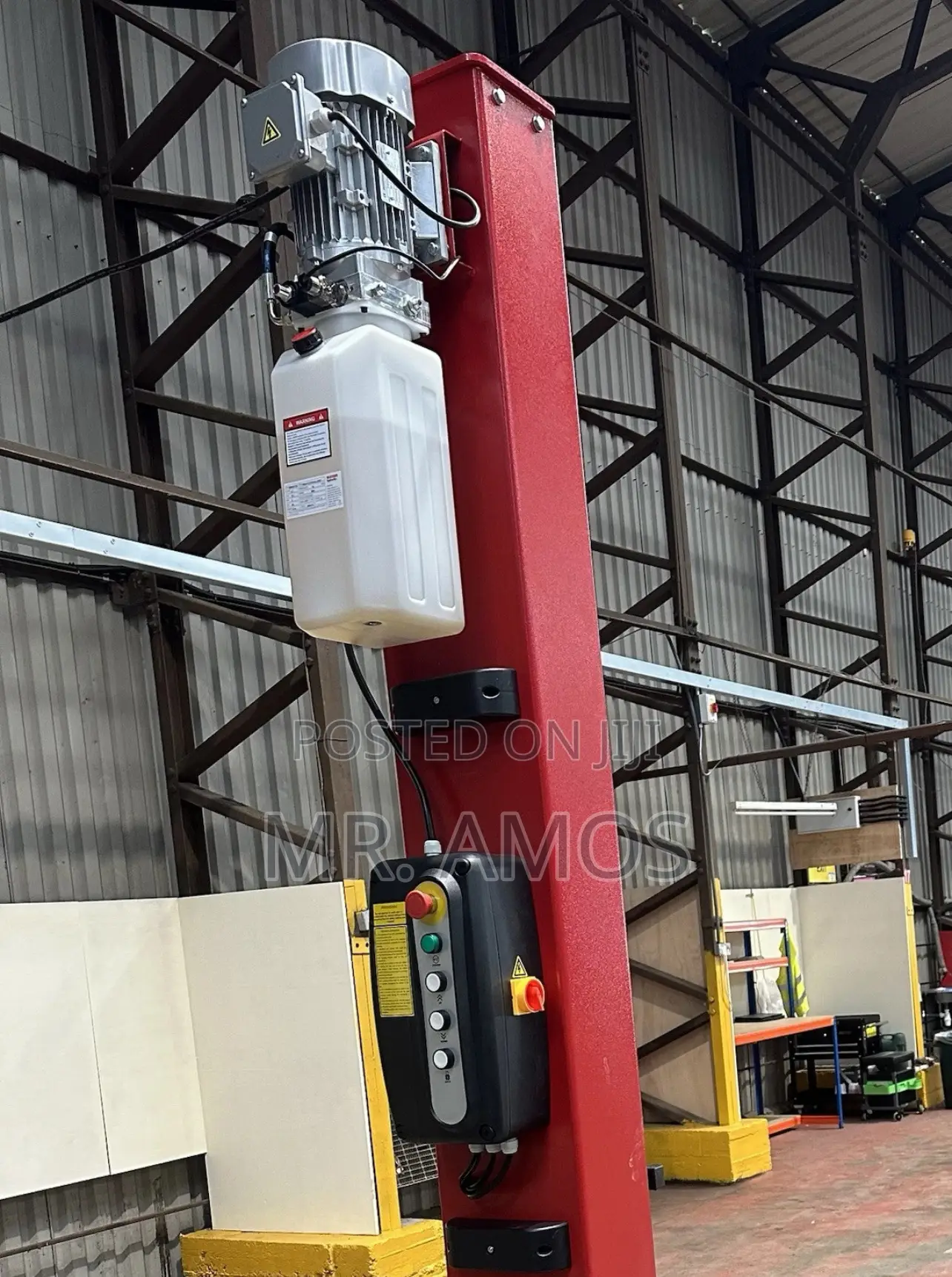 2 Posts Hydraulic Car Lift Jack With Floor Base Plate + Control Board