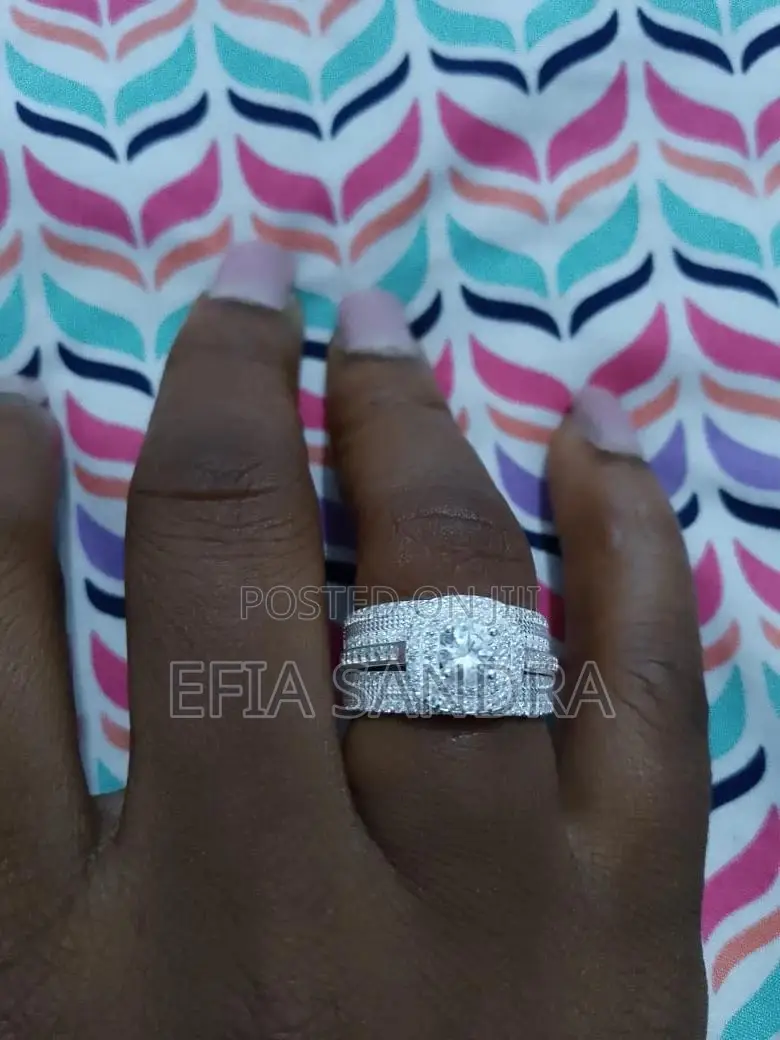 925 Silver Wedding Ring Set Available