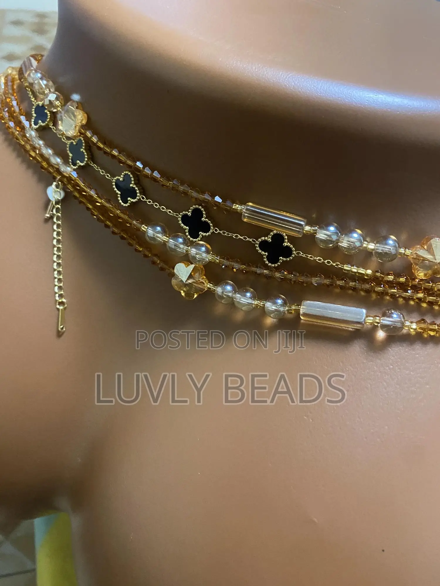 African Waist Beads With Van Cleef