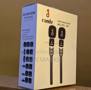 Candc Interview Boom Dual Mic 2tx+1rx Wireless Phone Camera Microphone
