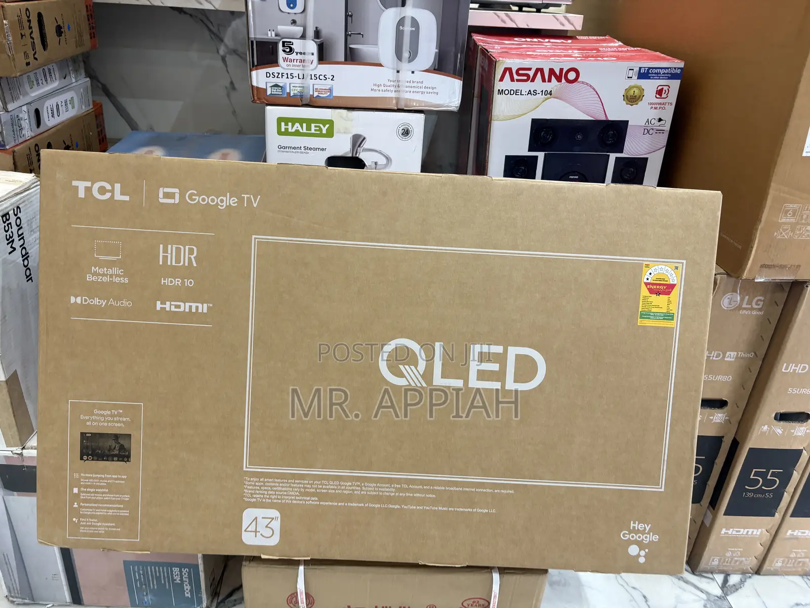 TCL 43" Q Class HDR Qled Smart Tv With Google Tv