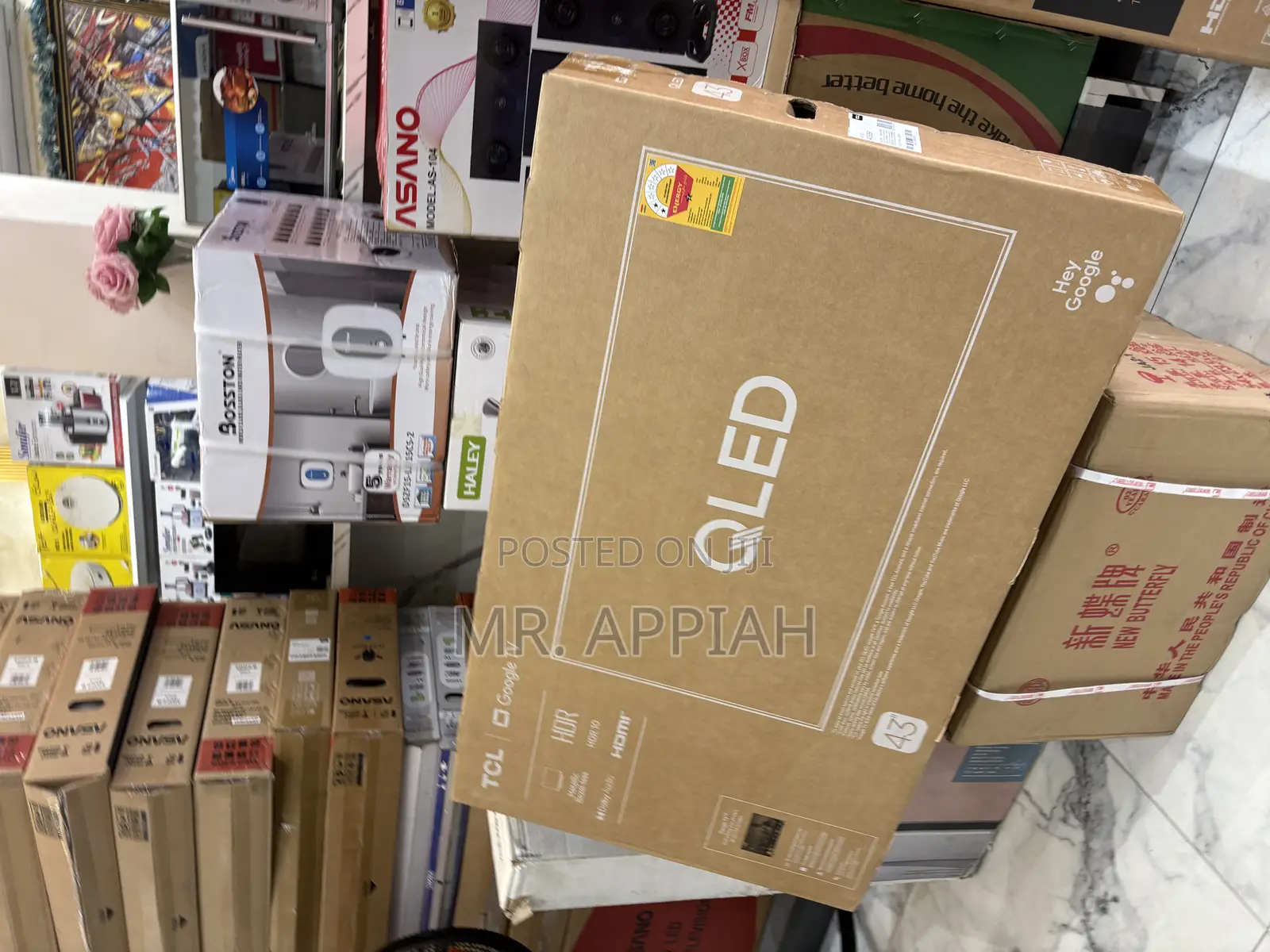 Affordable TCL 43 Inch Qled Smart Google Television(Black).