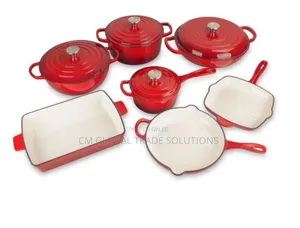 11 Pieces Cast Iron Cookware Set