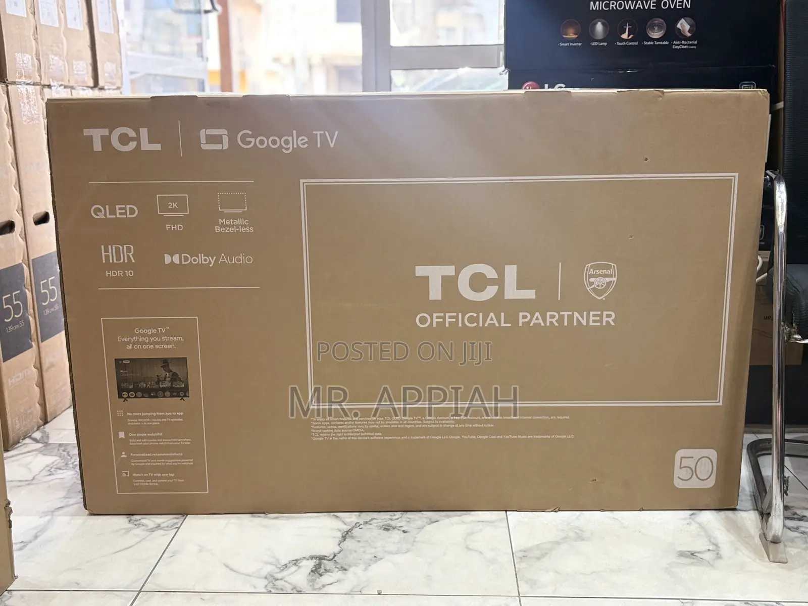TCL 50 Inch Qled Smart Screen Google Television.