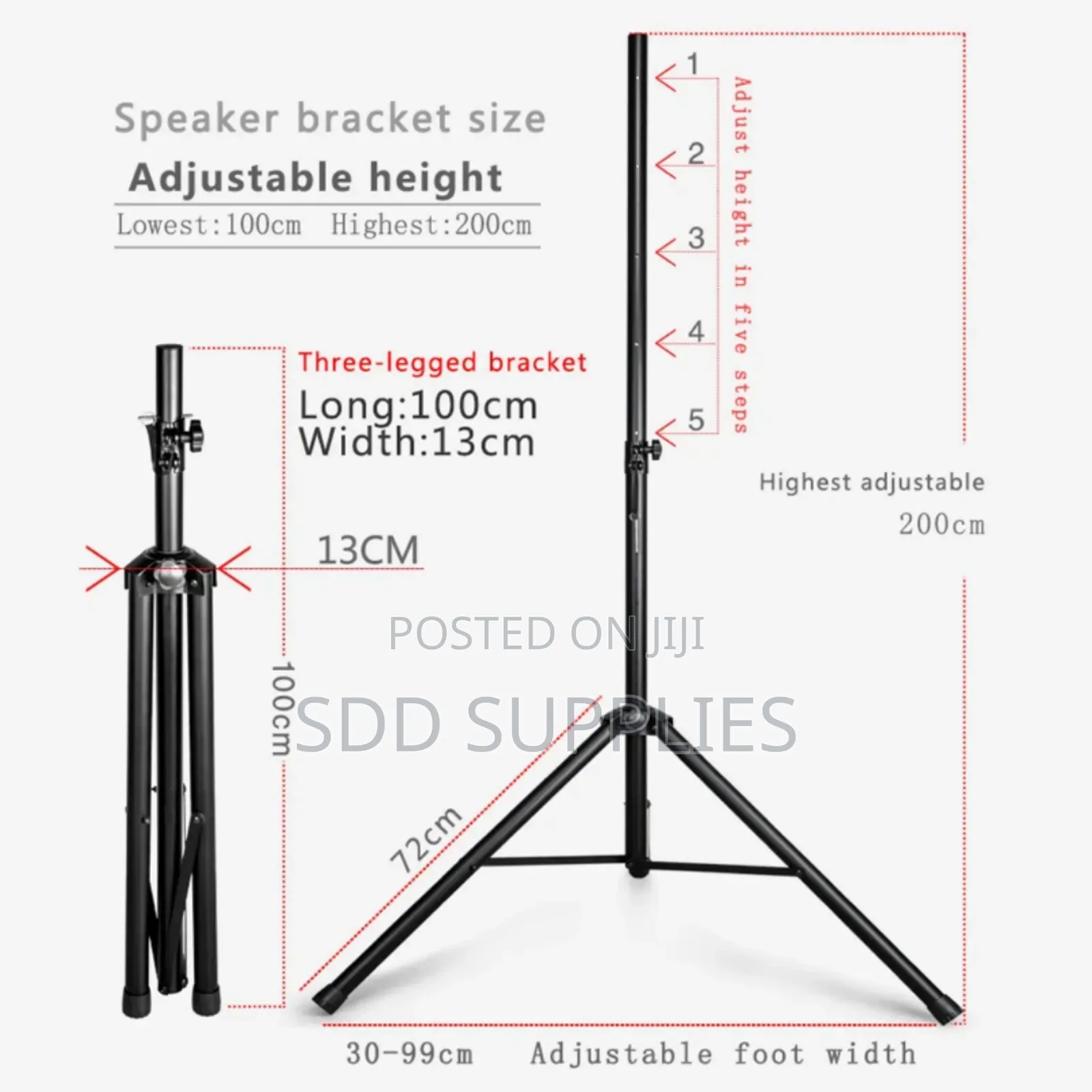 100 Kg Load Bearing Heavy Duty Professional Speaker Stand