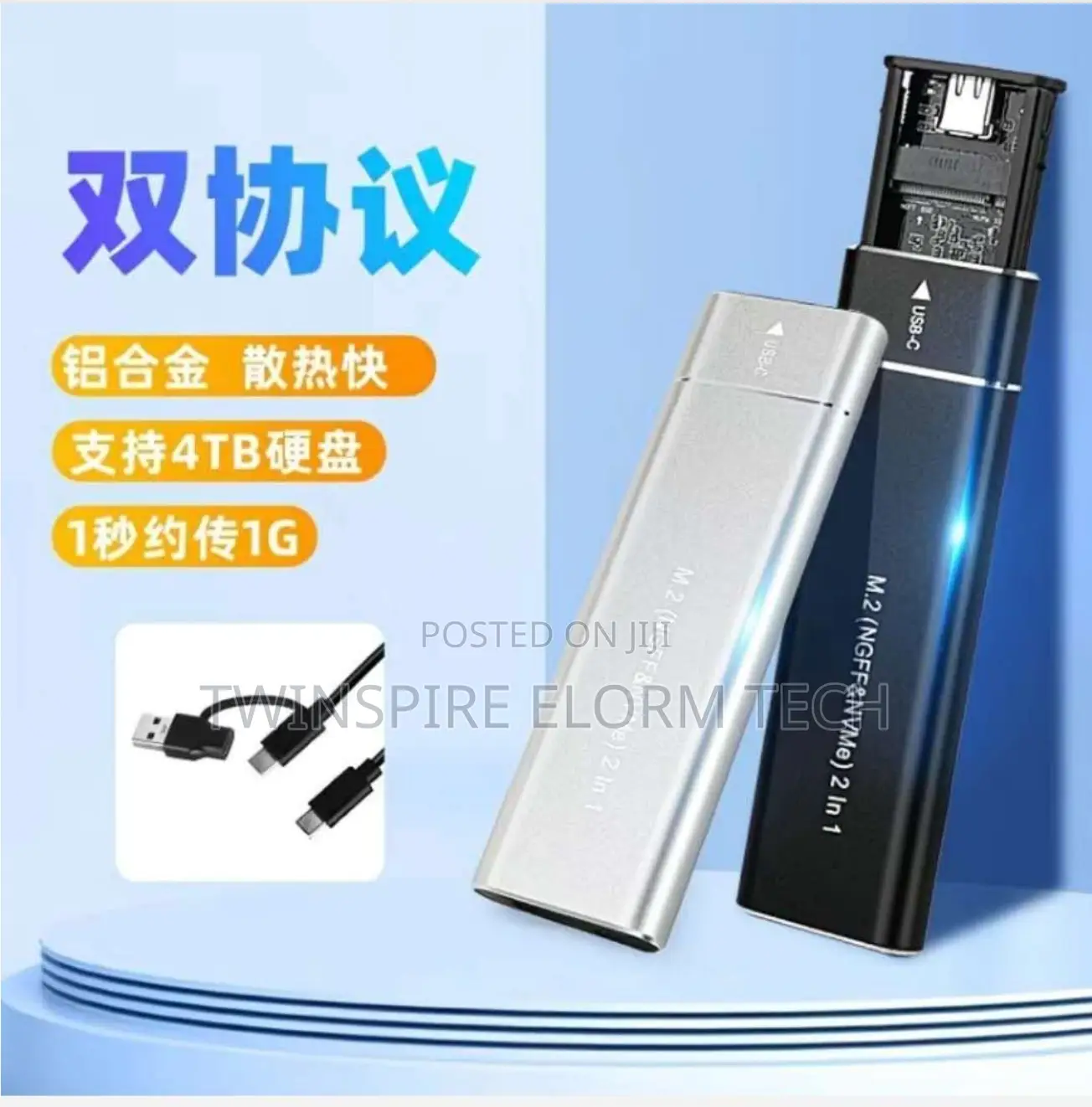 M.2 SSD Case M.2 Nvme M.2 NGFF 10 GBPS Test Passed