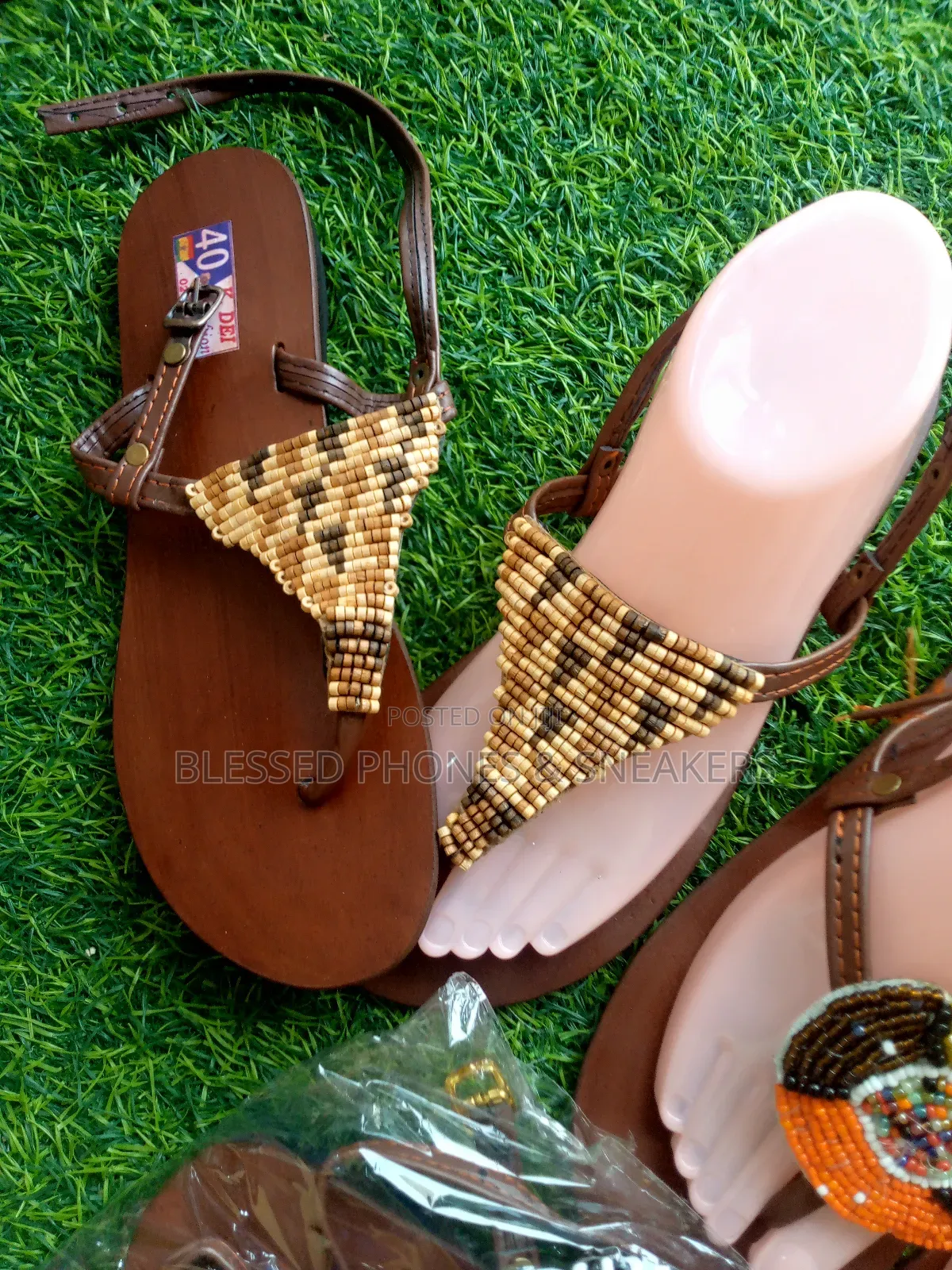 Ladies Bead Sandals