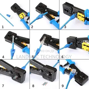 Rj45 Crimp Tool Ethernet Pass Thru Crimper