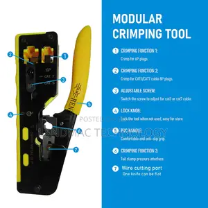 Cat-7 Crimping Tool Professional Network Wire Crimper