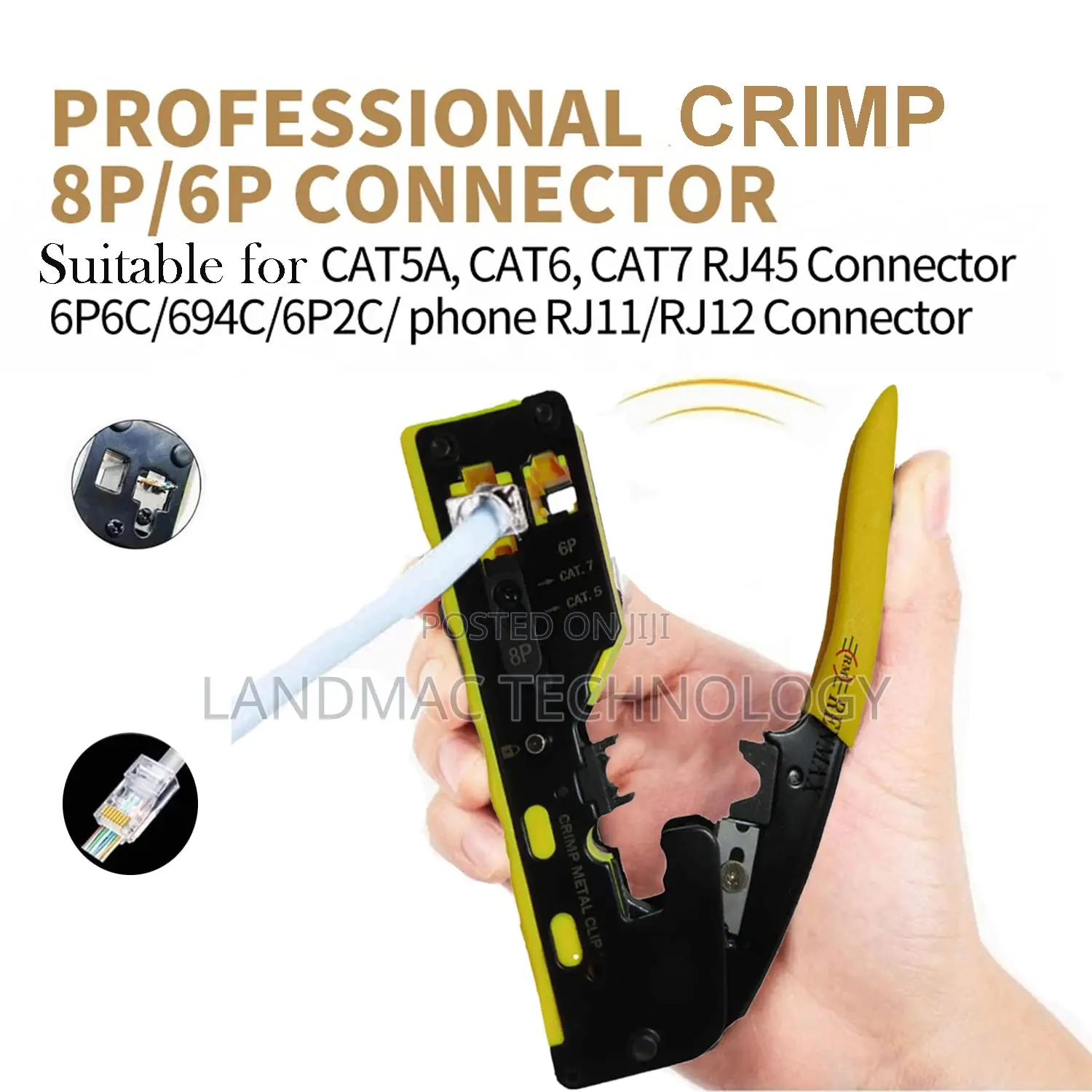 Cat-7 Crimping Tool Professional Network Wire Crimper