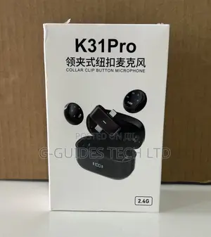 K31pro Collar Clip Button Wireless Microphone
