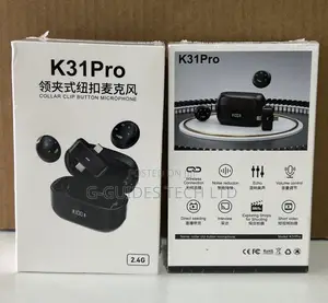 K31pro Collar Clip Button Wireless Microphone