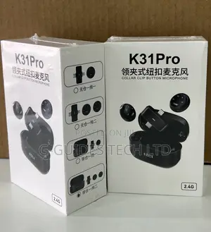 K31pro Collar Clip Button Wireless Microphone