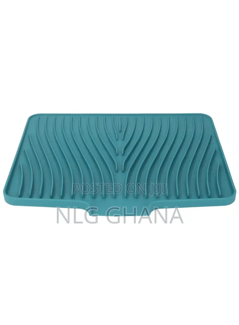 40x30cm Silicone Dish Drying Mat With Drain Lip. Tvx22415