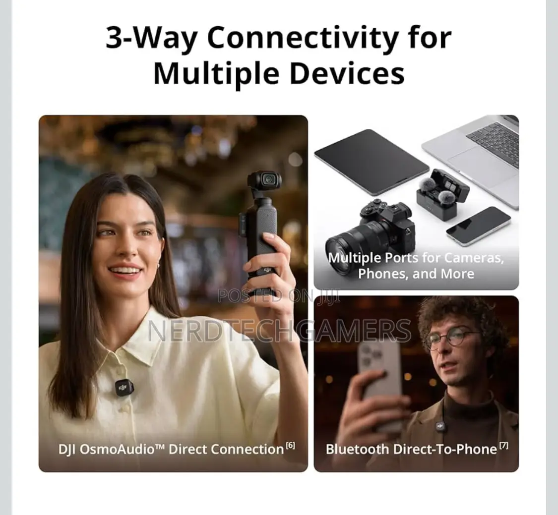 Dji Mic 3 (2 Tx + 1 Rx + Charging Cas/Android, Ultralight, Adaptive